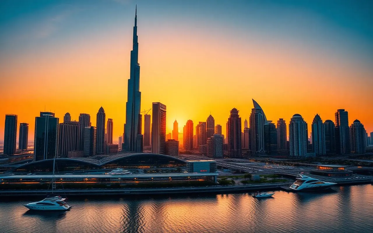 Dubai skyline — Umrah plus Dubai holiday